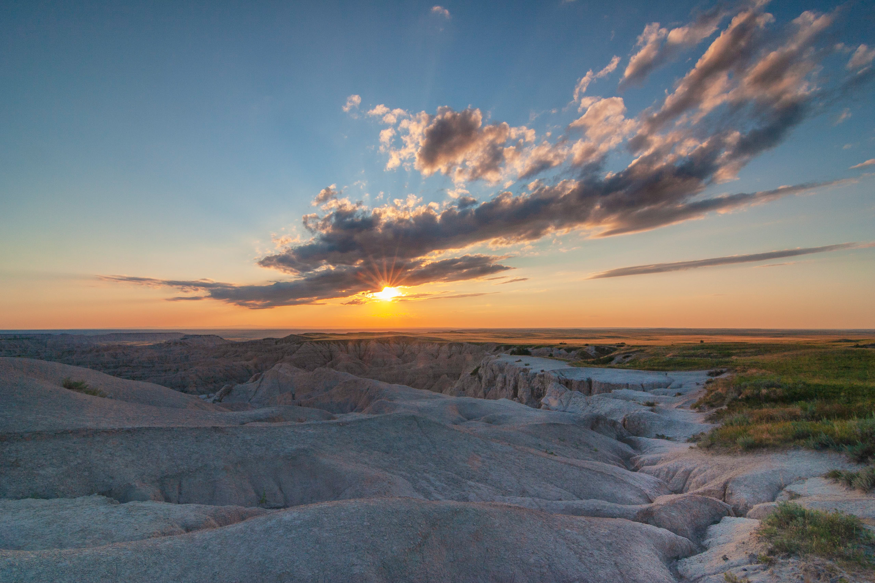 Summer Sunset in the Badlands National Park