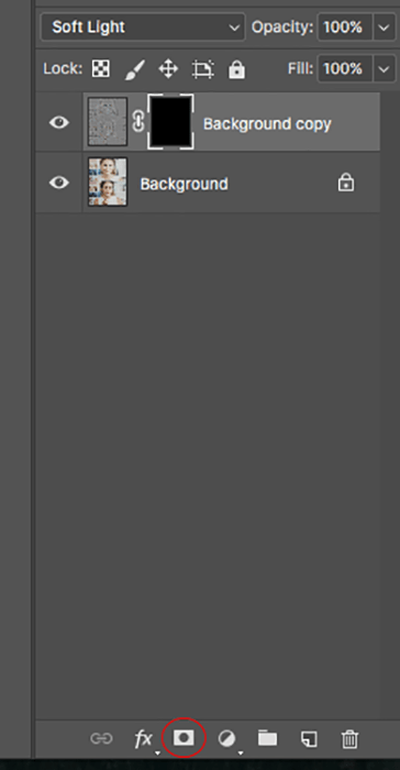 Screenshot of editing a makeup photography shoot in Photoshop