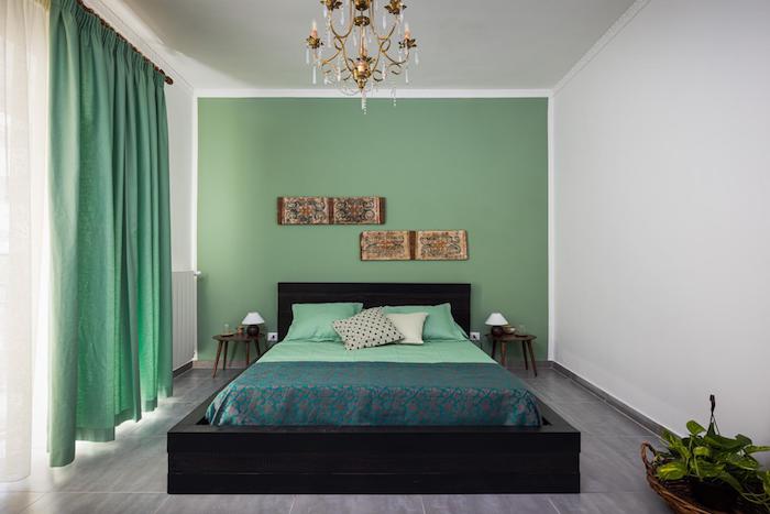 A beautiful real estate shot of the interior of a bedroom