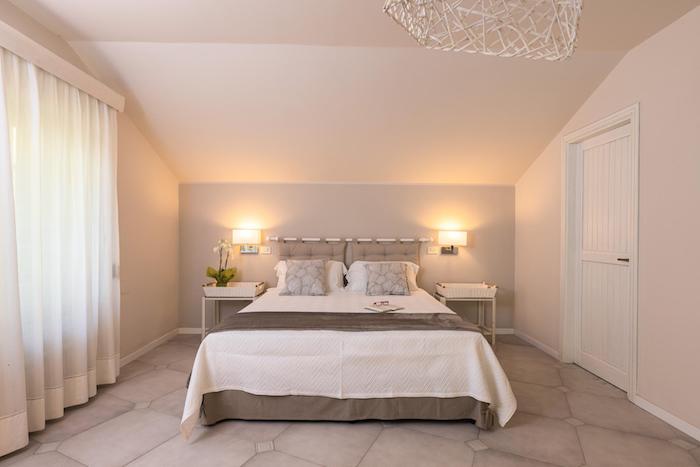 A beautiful real estate shot of the interior of a bedroom