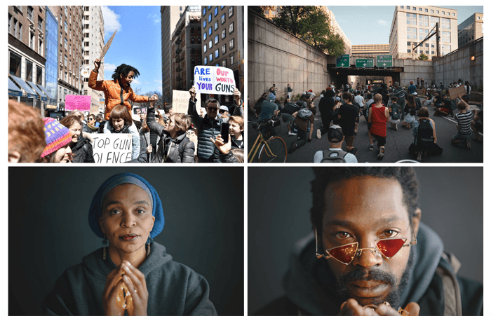 A screenshot of work from one of the best photographers websites