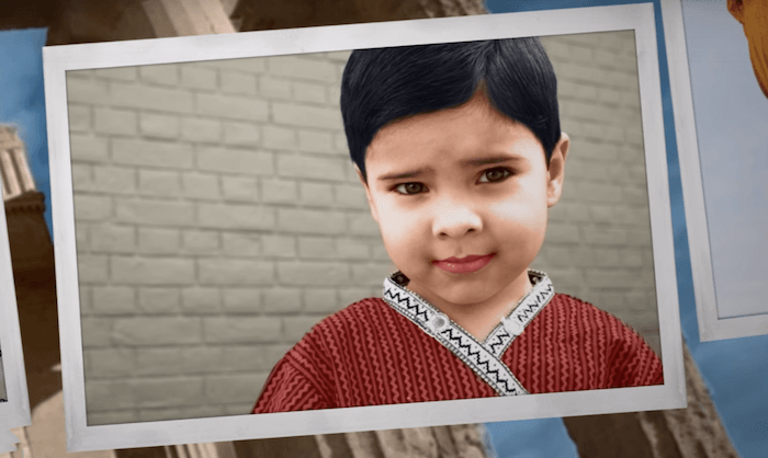 example of colorized image with a photoshop filter