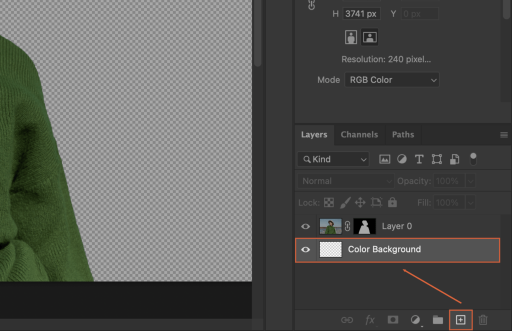 Background editing process.