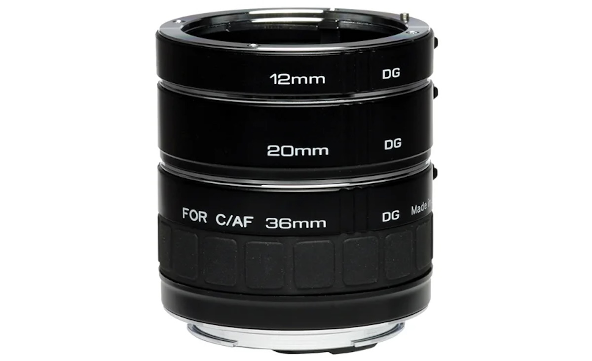 A set of black professional camera lenses, displayed on a white background.