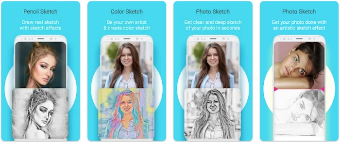 Photo Sketch Maker app screenshots