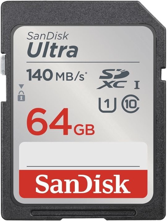 SanDisk Ultra 64GB Class 10 SDXC UHS-I Memory Card