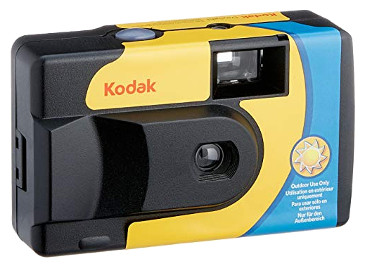 Kodak Disposable Camera - 800iso, Yellow/Blue