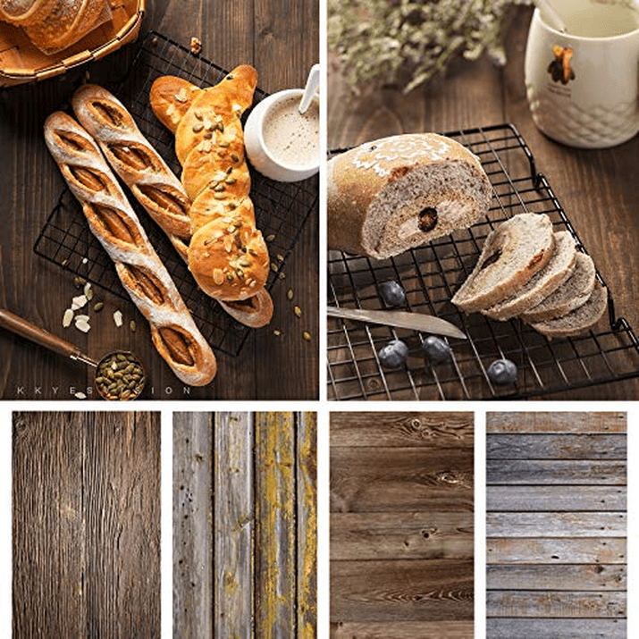 BColorpic Wood-Texture Backdrop Set