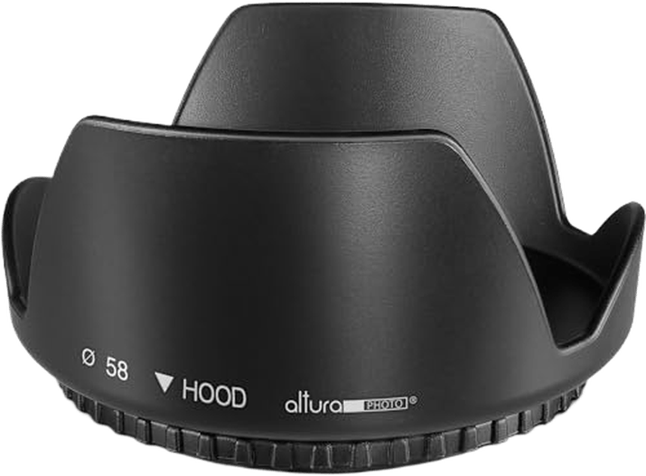 58mm Tulip Lens Hood for Canon & Nikon