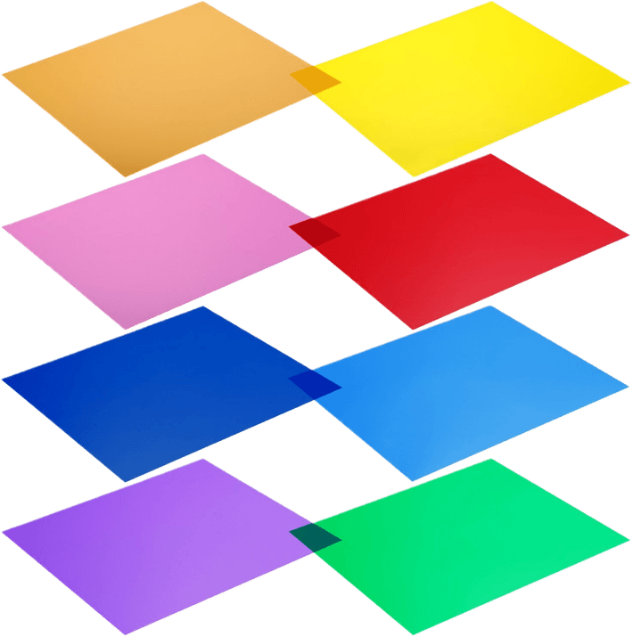 Neewer 8-Pack Color Correction Lighting Gel Filters