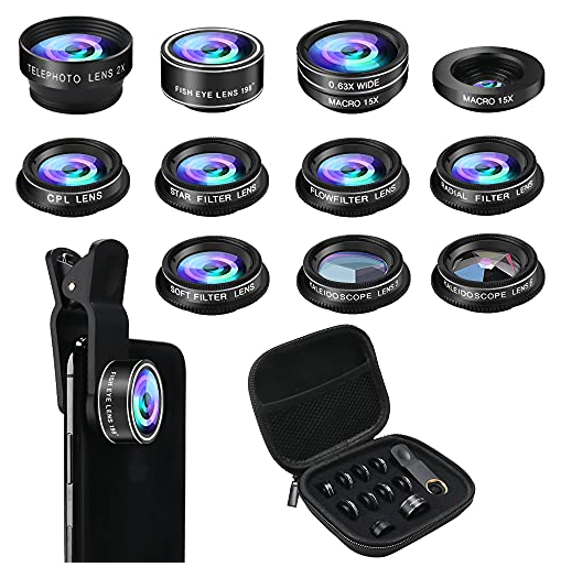 11-in-1 Phone Camera Lens Kit for iPhone/Android