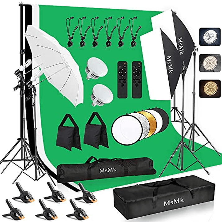 MSMK Photography Lighting Kit